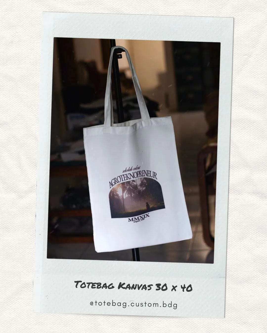 Totebag Kanvas 30×40 Custom Bandung – Agroteknopreneur 3